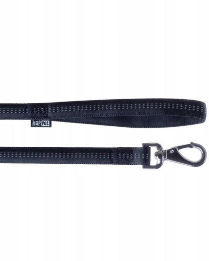 Happet Soft Style šunų pavadėlis su atšvaitais, juodas, M dydis, 1,5 cm