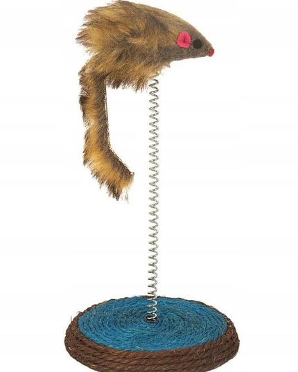 Happet spyruoklinis žaislas katei su pele, 12 cm