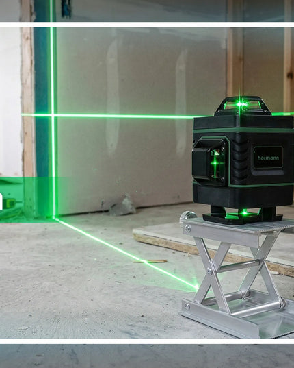 Harmann 4D lazerinis nivelyras, 16 linijų 360°, komplektas su trikoju