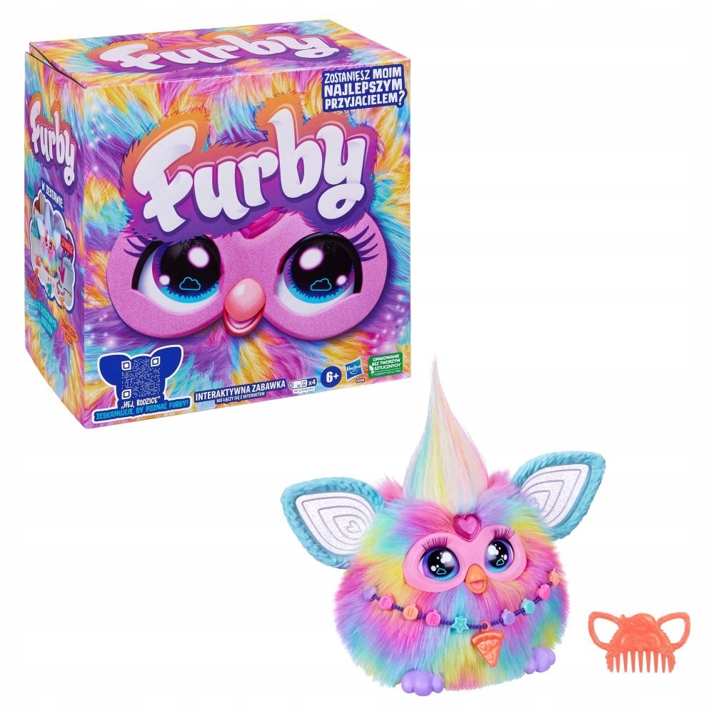 Hasbro Furby 2.0 Interaktyvus Pliušinis Žaislas Vaikams Rainbow F8900