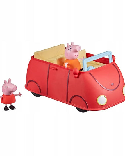 Hasbro Kiausytė Peppa šeimos raudonas automobilis su garsais ir figūrėlėmis