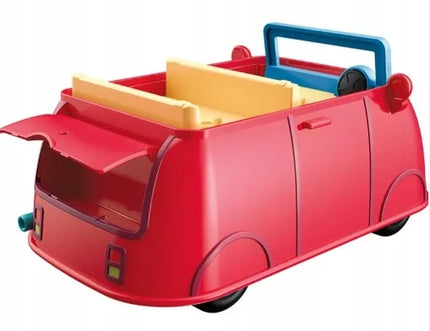 Hasbro Kiausytė Peppa šeimos raudonas automobilis su garsais ir figūrėlėmis