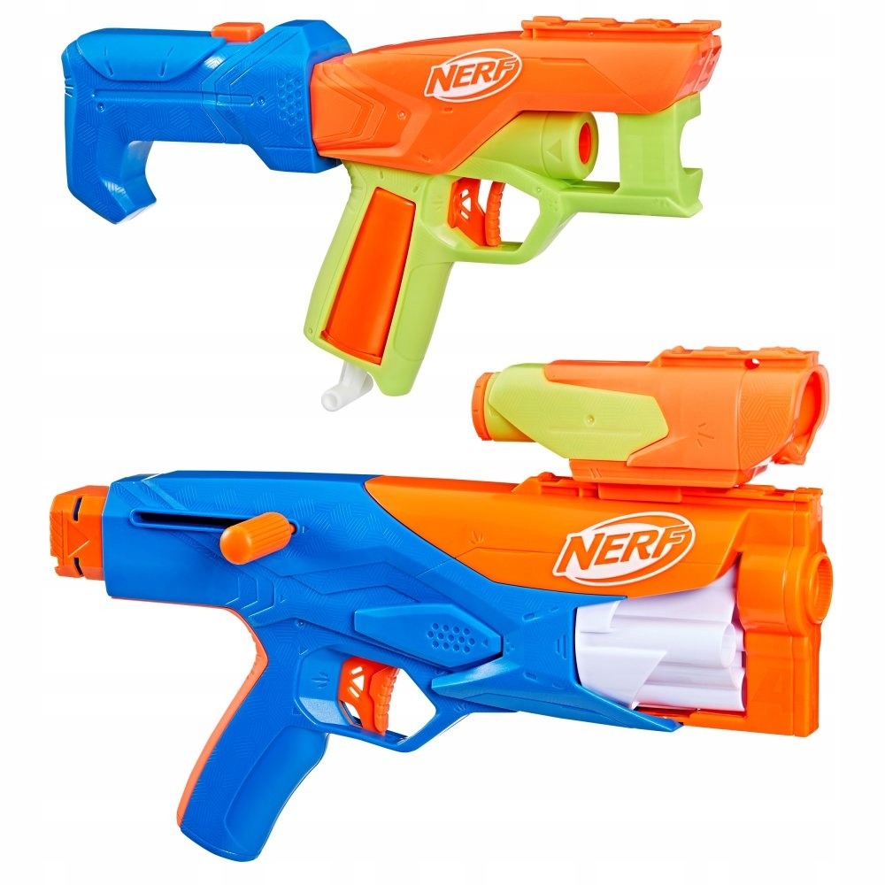 Hasbro Nerf N Series - Three Gear Up Pack 3 blasterių rinkinys su 18 strėlių F8633 vaikams nuo 8 m.