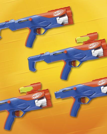 Hasbro Nerf N Series - Three Gear Up Pack 3 blasterių rinkinys su 18 strėlių F8633 vaikams nuo 8 m.
