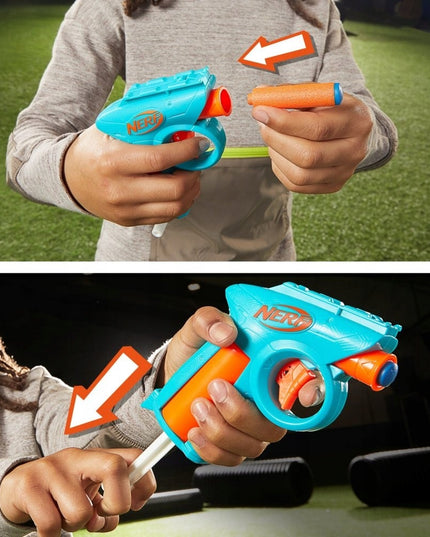 Hasbro Nerf N Series - Three Gear Up Pack 3 blasterių rinkinys su 18 strėlių F8633 vaikams nuo 8 m.