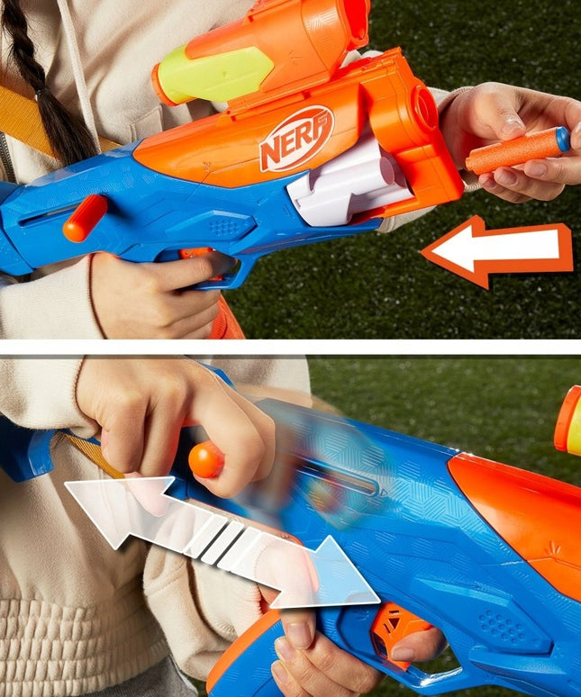Hasbro Nerf N Series - Three Gear Up Pack 3 blasterių rinkinys su 18 strėlių F8633 vaikams nuo 8 m.