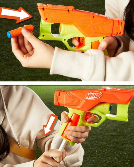 Hasbro Nerf N Series - Three Gear Up Pack 3 blasterių rinkinys su 18 strėlių F8633 vaikams nuo 8 m.