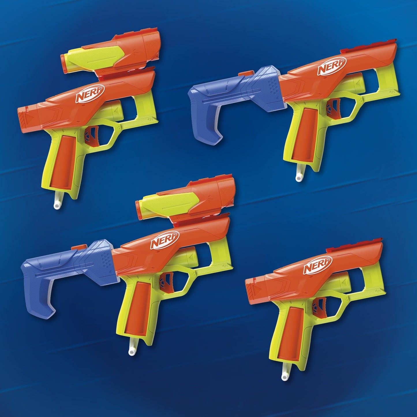 Hasbro Nerf N Series - Three Gear Up Pack 3 blasterių rinkinys su 18 strėlių F8633 vaikams nuo 8 m.