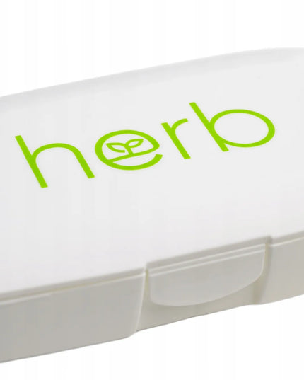 HERB PILBOX tablečių ir kapsulių dėžutė su 5 skyreliais