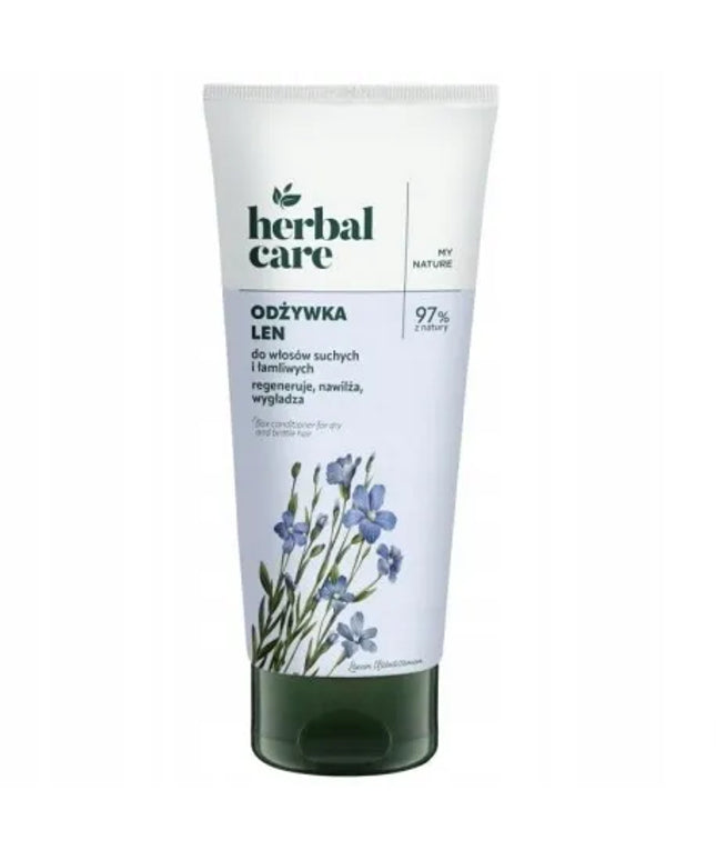 HERBAL CARE kondicionierius sausiems ir lūžinėjantiems plaukams su linais 200 ml