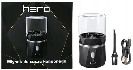 HERO elektrinis smulkintuvas kanapių džiovintų žolelių smulkinimui, 1 vnt.