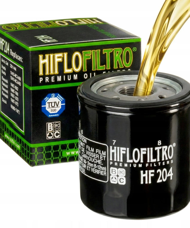 HIFLO alyvos filtras HF 204 Honda / Kawasaki / Yamaha HF204 – 2 vnt. rinkinys