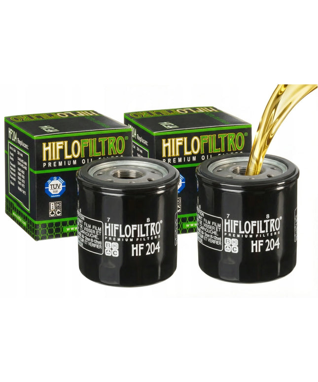 HIFLO alyvos filtras HF 204 Honda / Kawasaki / Yamaha HF204 – 2 vnt. rinkinys