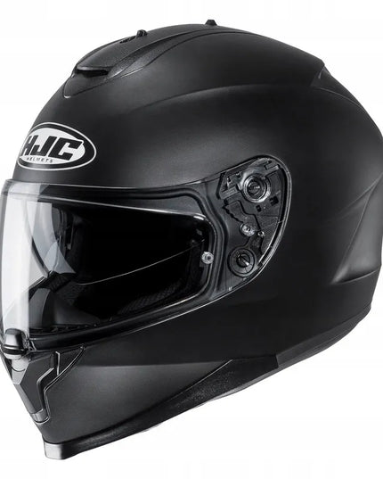 HJC C70N SOLID SEMI FLAT BLACK uždaro tipo motociklininko šalmas