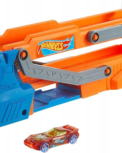 Hot Wheels City miesto transporteris lenktynių trasa su paleidimo mechanizmu + automobiliukas