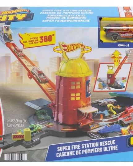 Hot Wheels City Super gaisrinės rinkinys su trasa - JHL95
