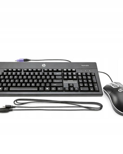 HP Washable VANDENIUI ATSPARUS RINKINYS Klaviatūra + Pelė USB