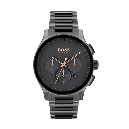 Vyriškas laikrodis HUGO BOSS 1513814 – PEAK CHRONO, grafitinis nerūdijančio plieno, chronografas, data
