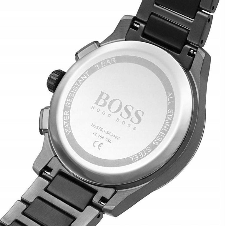 Vyriškas laikrodis HUGO BOSS 1513814 – PEAK CHRONO, grafitinis nerūdijančio plieno, chronografas, data
