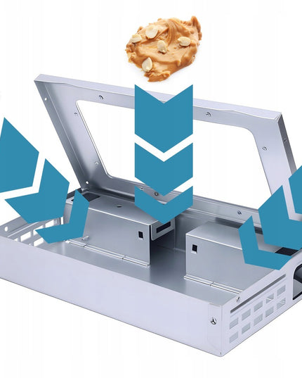 Spąstai pelėms ir žiurkėms No Pest® – metalinė humaniška gaudyklė graužikams, daugkartinio naudojimo su patikimu mechanizmu