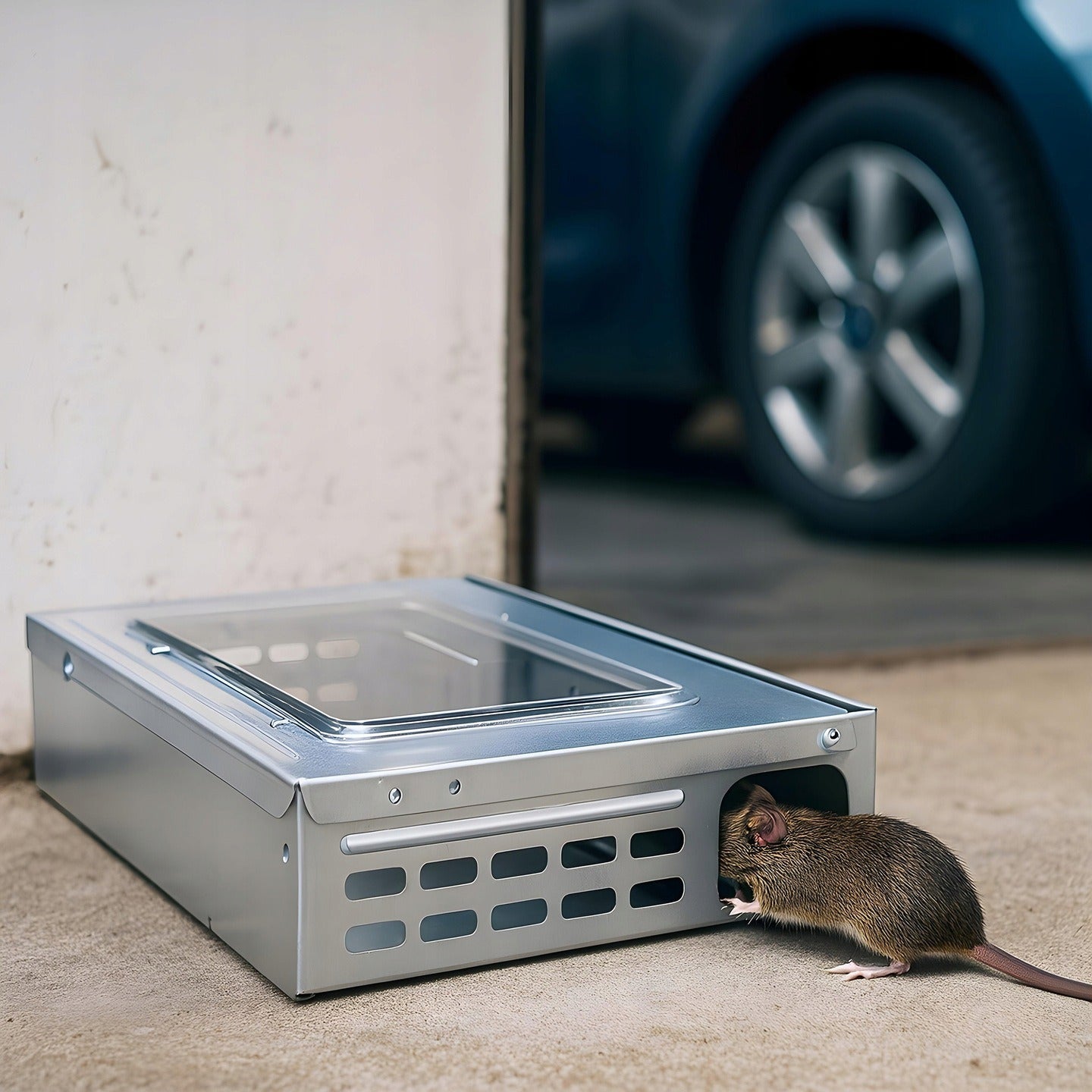 Spąstai pelėms ir žiurkėms No Pest® – metalinė humaniška gaudyklė graužikams, daugkartinio naudojimo su patikimu mechanizmu