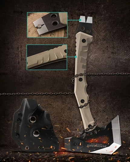 HX OUTDOORS Full Tang kempingo ir išgyvenimo sodo kirvis