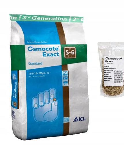 ICL OSMOCOTE Exact Standard 5-6m 15-9-12 daugiakomponentės trąšos 1kg