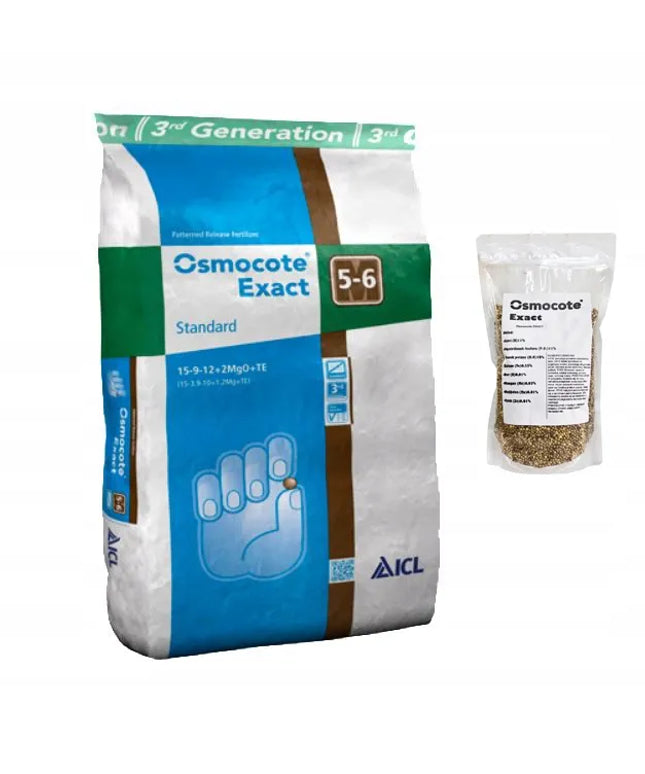 ICL OSMOCOTE Exact Standard 5-6m 15-9-12 daugiakomponentės trąšos 1kg