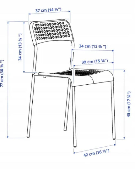 IKEA ADDE kėdė, balta