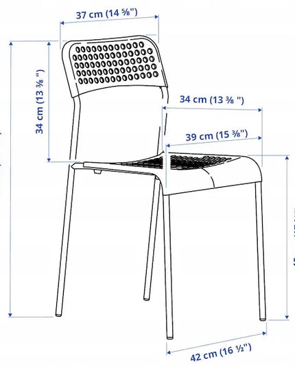 IKEA ADDE kėdė, balta