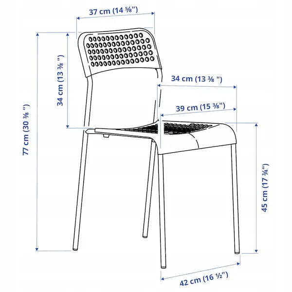 IKEA ADDE kėdė, balta