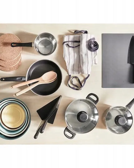 IKEA ANNONS nerūdijančio plieno puodų rinkinys, 3 dalių