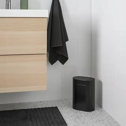 IKEA BROGRUND šiukšliadėžė, 4 l, juoda