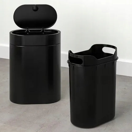 IKEA BROGRUND šiukšliadėžė, 4 l, juoda