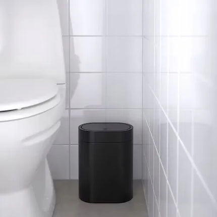 IKEA BROGRUND šiukšliadėžė, 4 l, juoda