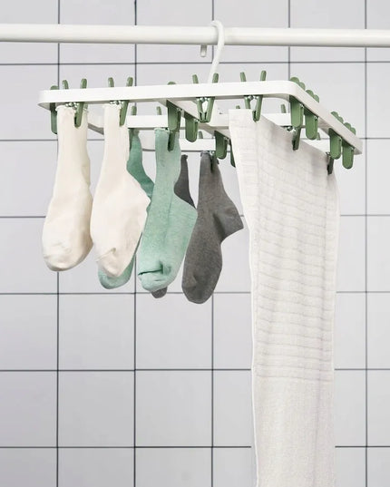 IKEA SLIBB pakabinama skalbinių džiovyklė su 24 segtukais