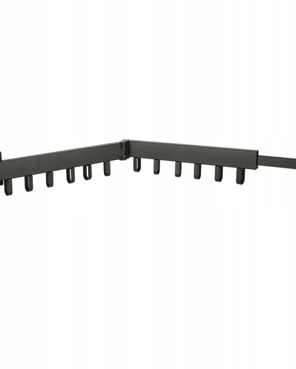 Ikonka KX3849 sieninė teleskopinė drabužių džiovykla, sulankstoma, juoda, 90 cm