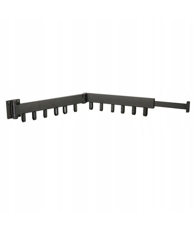 Ikonka KX3849 sieninė teleskopinė drabužių džiovykla, sulankstoma, juoda, 90 cm