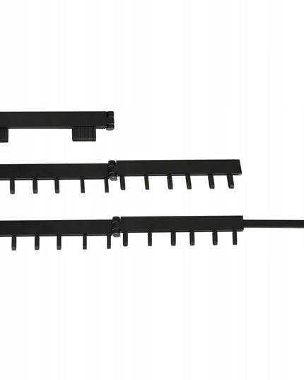 Ikonka KX3849 sieninė teleskopinė drabužių džiovykla, sulankstoma, juoda, 90 cm