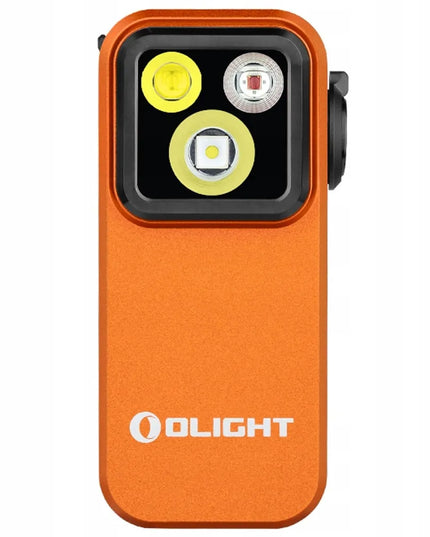 Įkraunamas EDC žibintuvėlis Olight Oclip Pro Orange 500 lm 6 dienų veikimas