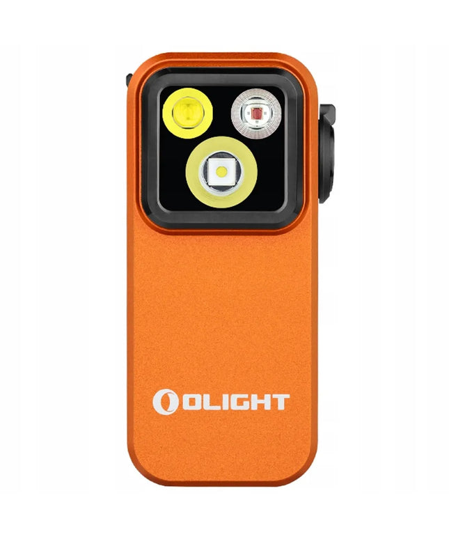 Įkraunamas EDC žibintuvėlis Olight Oclip Pro Orange 500 lm 6 dienų veikimas