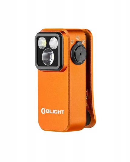 Įkraunamas EDC žibintuvėlis Olight Oclip Pro Orange 500 lm 6 dienų veikimas