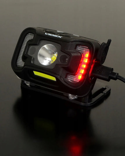 Įkraunamas LED priekinis žibintas Videx, 310lm, atsparus vandeniui IP65