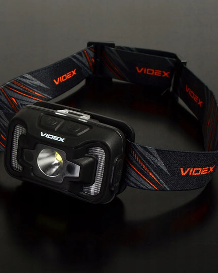 Įkraunamas LED priekinis žibintas Videx, 310lm, atsparus vandeniui IP65