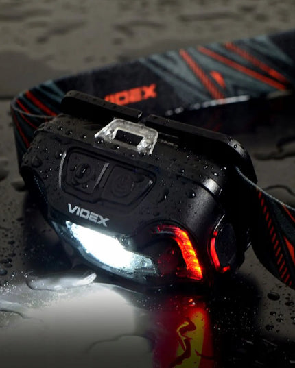 Įkraunamas LED priekinis žibintas Videx, 310lm, atsparus vandeniui IP65