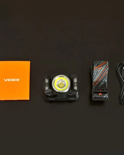 Įkraunamas LED priekinis žibintas Videx H035C 410lm IP65