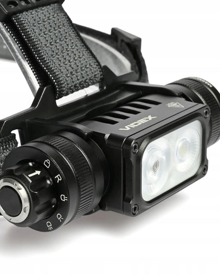 Įkraunamas LED priekinis žibintas Videx VLF-H066A, 2000 lm, 20W, atsparus vandeniui