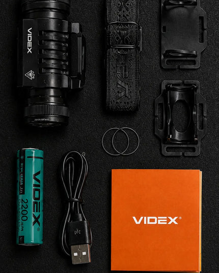 Įkraunamas LED priekinis žibintas Videx VLF-H066A, 2000 lm, 20W, atsparus vandeniui