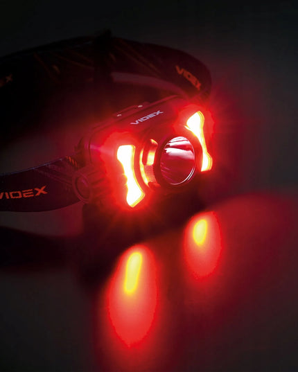 Įkraunamas LED priekinis žibintas Videx VLF-H147, 700 lm, IP55, juodas