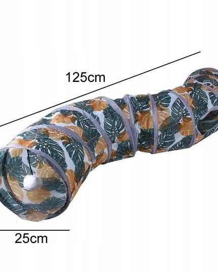 Ilgas 125cm čežantis tunelis katei su kamuoliuku ir langu